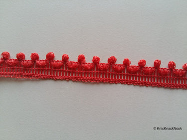 Wholesale Red 9 Yards Lace Trims 10mm Wide, Fringe Trimming, Decorative Fringe Tape